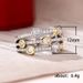 Cao Shi's Bicolor Zircon with Hollow Geometric Lines, Dotted Diamond Ring, Women's Color Separation Ring_ipsvogv.com
