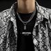 Titanium Steel Pendant, Cuban Chain, Men's Trendy And Niche Design, Double-layer Hip-hop Necklace, Hoodie Chain_ipsvogv.com