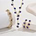 2024 Jewelry Full Diamond Women's Wedding Accessories Necklace Earrings Bracelet Three-Piece Bride Set_ipsvogv.com