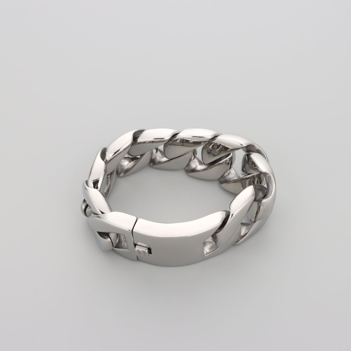 Trendy Cuban Chain Men's 316L Titanium Steel Punk Style 32mm Wide Bracelet_ipsvogv.com