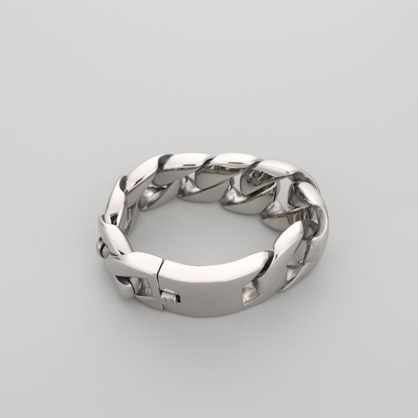 Trendy Cuban Chain Men's 316L Titanium Steel Punk Style 32mm Wide Bracelet_ipsvogv.com