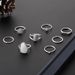 Hot Selling Rings, Geometric Shape, Fashionable Personality, Niche Design Sense, 8-piece Ring Set_ipsvogv.com