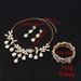 Hot Selling Bride Rhinestone Necklace Earrings Bracelet Three-Piece Set Water Drop Pendant Women Jewelry S_ipsvogv.com