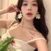 Unisex Suitable For Summer Vacation Earrings Daisy New Hot Selling Earrings High End Earrings Light Luxury Temperament Foreign Style Hong Kong Style_ipsvogv.com