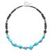 Men's Turquoise Necklace Surf Punk Necklace Unique Necklace Niche Design Hip Hop Necklace_ipsvogv.com