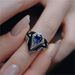 Mech Blue Zircon Exquisite, Fashionable, Versatile, Elegant, Personalized, High End, Unique Design, Men's Ring Jewelry_ipsvogv.com