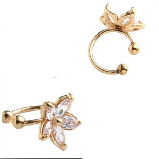 Korean Camellia U Shaped Ear Clip_ipsvogv.com