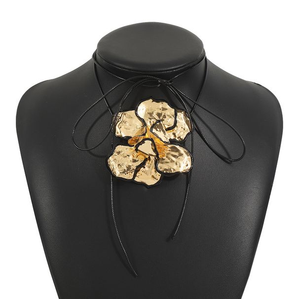 E13220 Exaggerated High End with Light Luxury Style, Metal Drip Oil Lace Earrings, Niche Earrings_ipsvogv.com