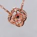 Beating Heart Four Leaf Clover Necklace Female Element Crystal Smart Clavicle Chain_ipsvogv.com