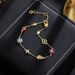 High Version Genuine Gold Electroplated Countryside Style Light Commuting Inlaid Zircon Enamel Ladybug Flower_ipsvogv.com
