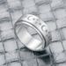 Star Moon Titanium Fashion Stainless Steel Rotating Ring_ipsvogv.com