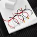 304 Stainless Steel Bear Bracelet Bracelet Zodiac Year Girlfriends Bracelet Headband Dual Purpose Cute Red Rope_ipsvogv.com