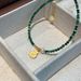 S Pure Natural Peacock Stone Crushed Silver Lucky Bag Niche And Exquisite Bead Stacking Bracelet, BLI320_ipsvogv.com