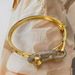 New Horizontal Bar OT Series Copper Inlaid Zircon Light Luxury Smooth Bracelet Ring_ipsvogv.com