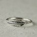 New Product Plated With Thai Silver, Used Feather Engagement Ring, Simple Accessory_ipsvogv.com