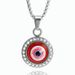 Middle Eastern Stainless Steel Jewelry Islamic Turkish Eye Diamond Devil Eye Pendant Necklace Female_ipsvogv.com