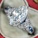 Cao Shi Fashion Commuter Paired with Women's Ring Inlaid with Horse Eyes Large Zircon Ring_ipsvogv.com