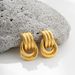 Unisex Fashion Personality Niche Earrings Cold Style Double Ring Earrings High End Cross Double Ring Hoop Earrings_ipsvogv.com