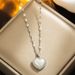 Live New Mermaid Ji Beizhu Love Titanium Steel Necklace Women's Korean-style All-match Elegant Fashion Neck Chain Clavicle Chain_ipsvogv.com