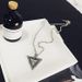 Concave Triangle Women's Necklace Autumn and Winter New Fashion Sweater Chain Irregular Face Long Chain Necklace_ipsvogv.com
