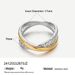 titanium steel ins niche simple versatile rope braided ring high end design gold plated jewelry_ipsvogv.com