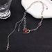 Unisex Red Love Punk Necklace Men's Subculture Y2k Accessories Sweet Cool Dark Pendant Exaggerated Design Clavicle Chain Women_ipsvogv.com