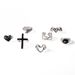 New Love Bat Snake Figure 8 Cross Hollow 7-piece Set Ring_ipsvogv.com