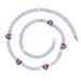 Hip Hop Heartbreak Tennis Chain Necklace For Men And Women - Silver Tone, 46cm & 51cm, Trendy Streetwear Jewelry Tennis Chain_ipsvogv.com
