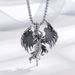 Evil Spirit Necklace For Men And Women Angel Wings Couple Punk Personality Pendant_ipsvogv.com