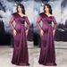 Women's Clothing 2024 New Women's Large Size Bridesmaid Dress Trailing Banquet Evening Dress_ipsvogv.com
