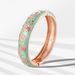 Fashion Bracelet Hot Sale Popular Ladies Classic Cloisonne Flower Open Bracelet Colorful Flower_ipsvogv.com