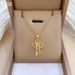 】 Pink 【 Bow Light Luxury Charm Gorgeous Full Diamond Necklace Women's Versatile Clavicle Chain Titanium Steel 【 】_ipsvogv.com