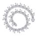 Hip Hop Thorn Alloy Unisex Trendy Full Diamond Cuban Necklace Special_ipsvogv.com