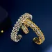 Italy Hollow Clover Designer Bangle Bracelet For Women Sier Bling Lace Sparkling Dia Gold Plated Retro Vintage C_ipsvogv.com