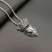 New Hip-Hop Jewelry Titanium Steel Gold-Plated Diamond-Studded Crown Lion Head Pendant Necklace_ipsvogv.com