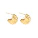 S925 sterling silver personality fan earrings light luxury fashion high sense cold wind simple earrings_ipsvogv.com