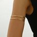 Ins minimalist niche Japanese Korean style women's versatile, multi-layered and high-end design, arm ring, geometric_ipsvogv.com