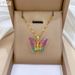 【 】 Colorful Butterfly Personalized Fashion Light Luxury Temperament Gorgeous Full Diamond Necklace Women's Versatile_ipsvogv.com