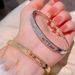 Luxury exquisite multi-diamond closed bracelet_ipsvogv.com