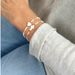 Ins Internet Celebrity Style Handmade String Shell Bead Bracelet Set Shell Cross Love Summer Beach Hand Jewelry Two Piece Set_ipsvogv.com