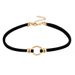 Korean And Japanese New Style Black Ribbon Swan Collarbone Chain Necklace Women, Round Ring Elegant Choker Necklace,_ipsvogv.com