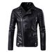 Men's Clothing New Men's Motorcycle Leather Jacket Multi zipper Men's Leather Jacket 1800 B003_ipsvogv.com