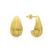 Women’s Jewelry Set Fashion Ins Striped Water Drop Earrings Copper Plated Real Gold High End Earrings For Women Fashionable All Match Ear Jewelry_ipsvogv.com
