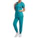 Women's ready-to-use oral dentist surgical gown split toiletry suit elastic quick-drying hospital nurse uniform_ipsvogv.com