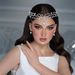 Cross Level Rhinestone Handmade Headdress Bridal Headband Hanging Rhinestone Forehead Chain Headband Simple Temperament Performance Photo Headband_ipsvogv.com