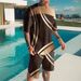 2023 Summer Mesh Set for Men's Trendy Casual Beach Style 3D Digital Printed T-shirt and Shorts_ipsvogv.com