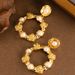Foret Tyle Weet And Fahionable Mall Fragrance Geometric Circular Pearl Flower Feminine Circle Ilver Needle_ipsvogv.com