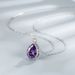 Pure Silver S New Mermaid Tears Sea Blue Crystal Necklace High End Versatile Jewelry Collar Chain For Women_ipsvogv.com
