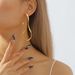 11659 simple and exaggerated asymmetrical metallic ZA niche curved alloy earrings for women_ipsvogv.com