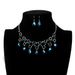 Fashion Jewelry Crystal Pendant Necklace Tassel Glass Clavicle Chain_ipsvogv.com